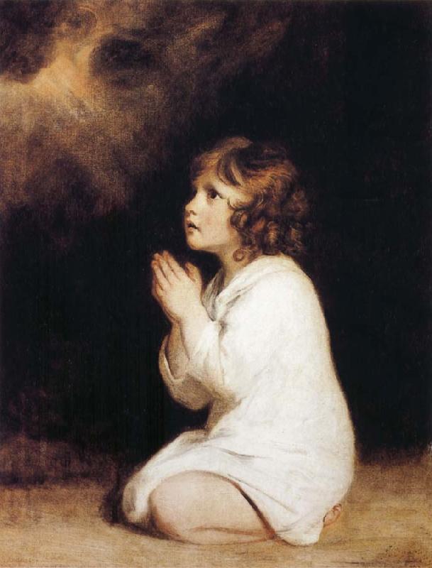 Sir Joshua Reynolds The Infant Samuel oil painting image
